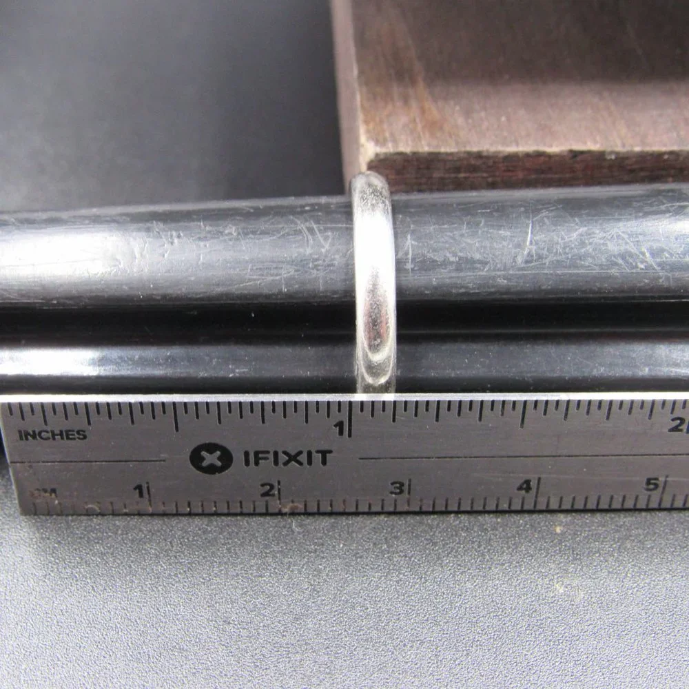 Size 7.25 950 Platinum Custom 3mm Tiffany & Co Plain Band Ring Vintage - Picture 7 of 8